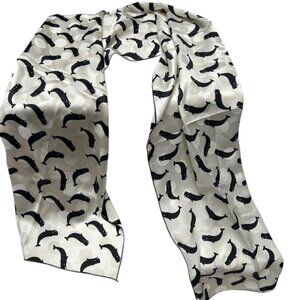 SPERM WHALES balls 100% silk  hand rolled sewn scarf